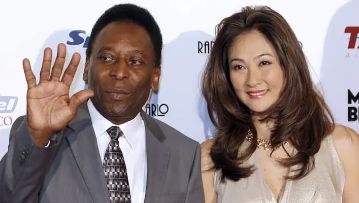 Marcia Aoki and Pele's Photo